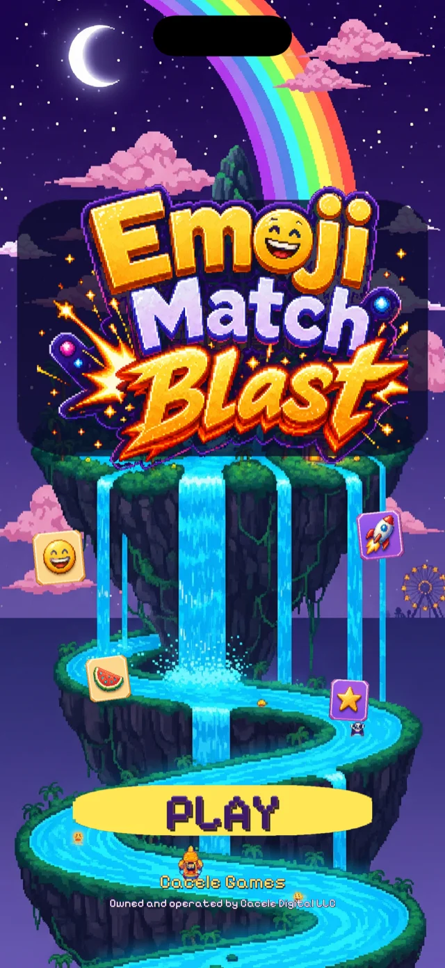 Emoji Match Blast main menu
